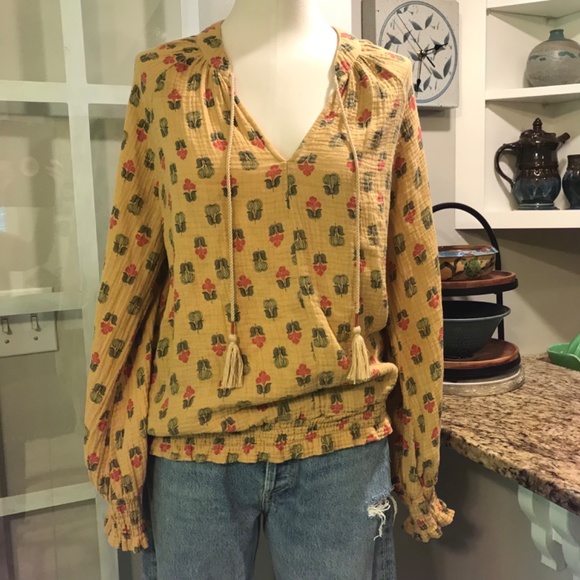 Anthropolgie  Elisabeth boho peasant blouse - Picture 4 of 15